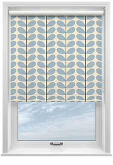 Orla Kiely Two Colour Stem, Powder Blue - Roller Blind